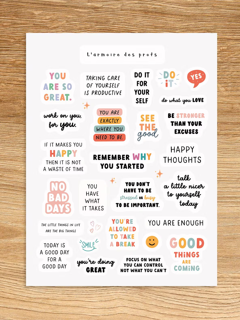 AFFIRMATION Theme Sticker