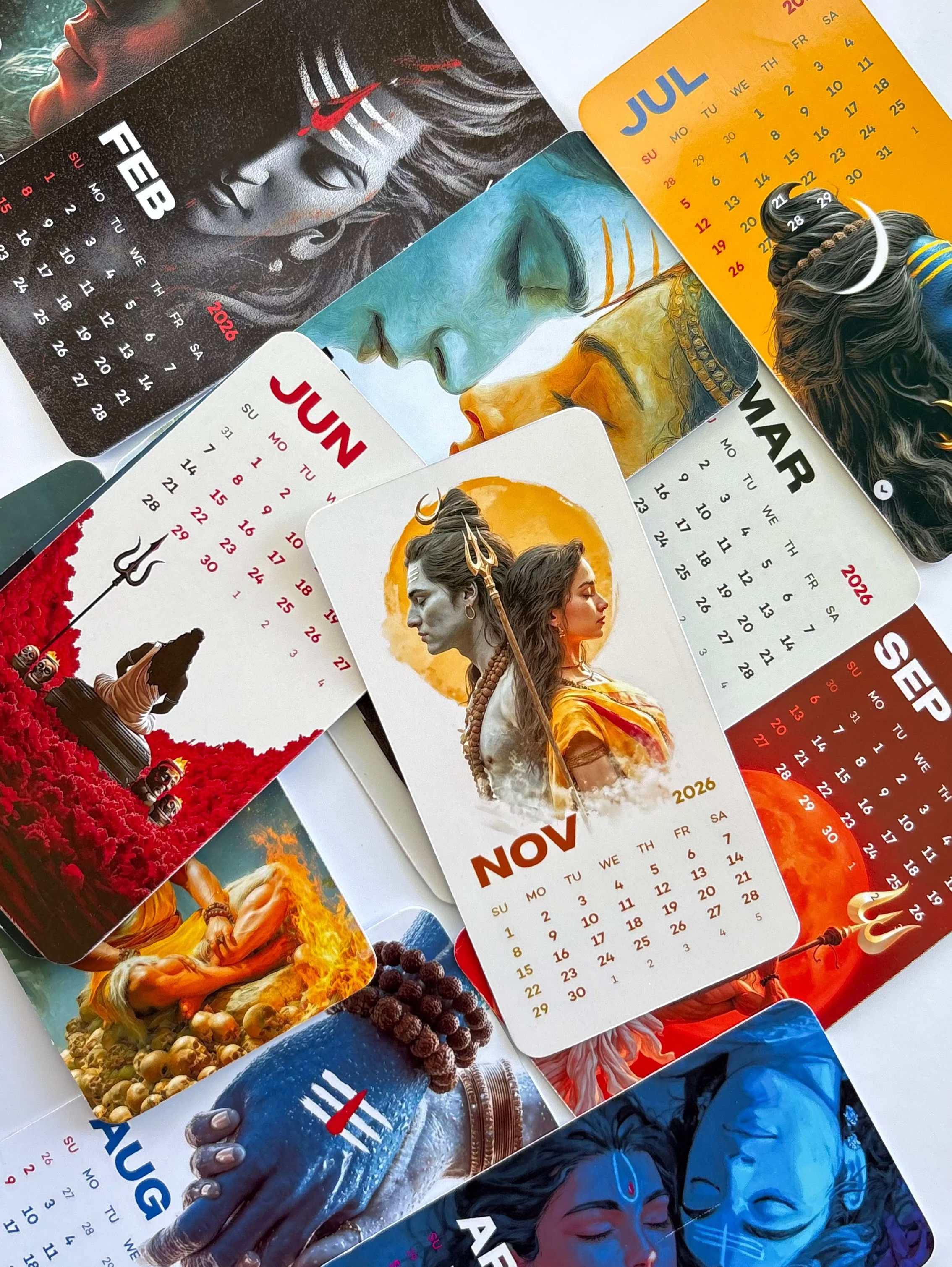 Lord Shiva Mini Desk Calendar 2026