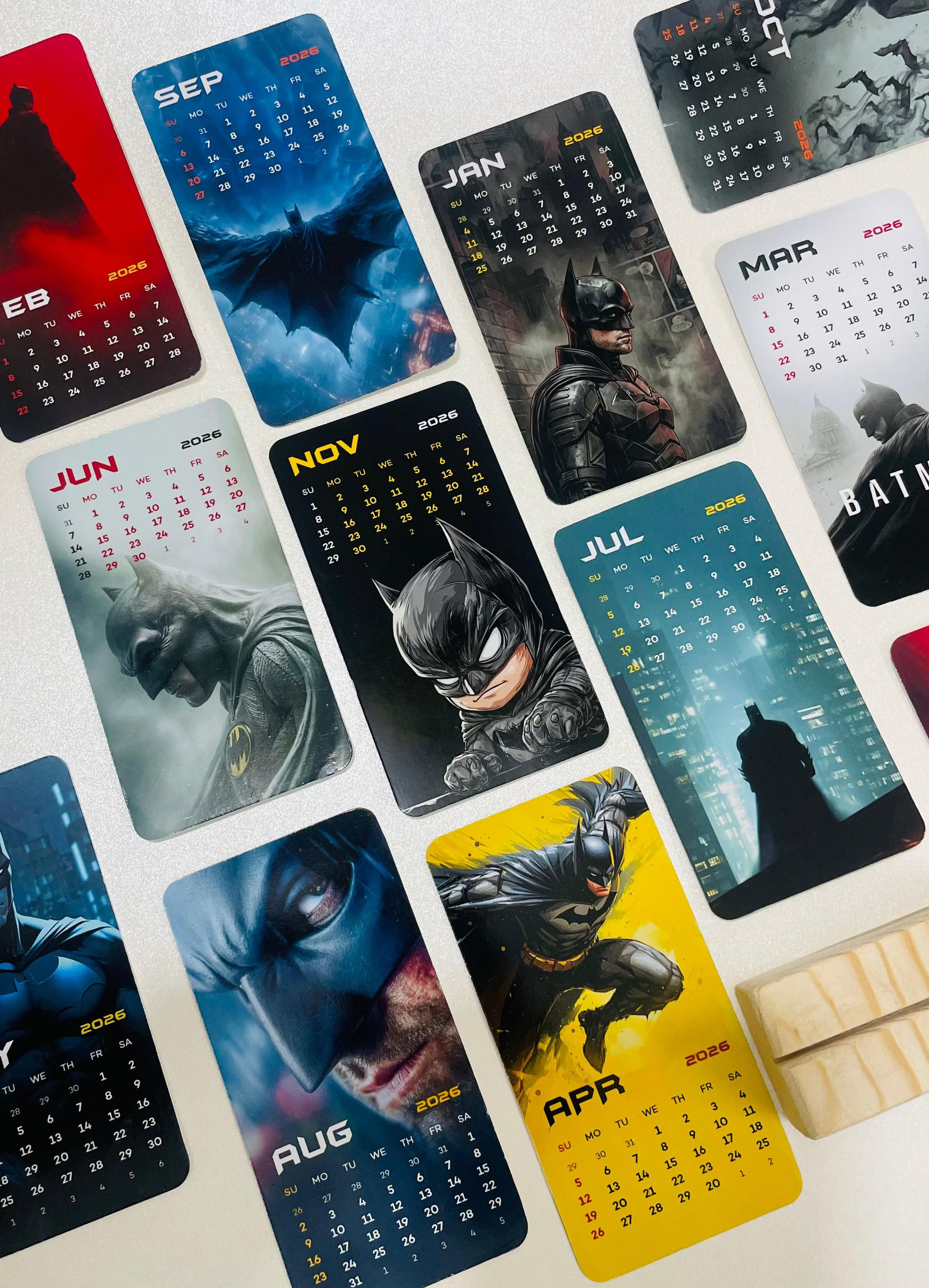 Batman Fan Edition Mini Desk Calendar 2026