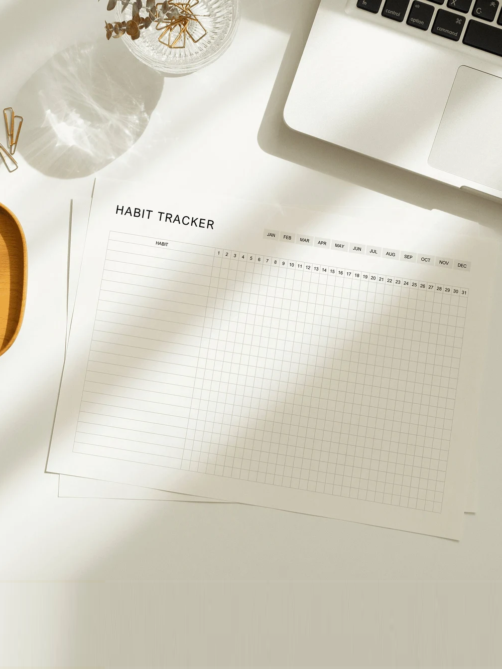 Minimalist Monthly Habit Tracker