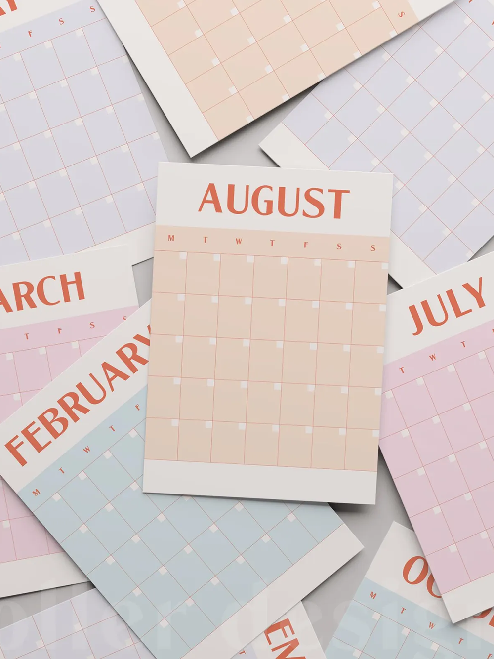 Retro Wall Calendar