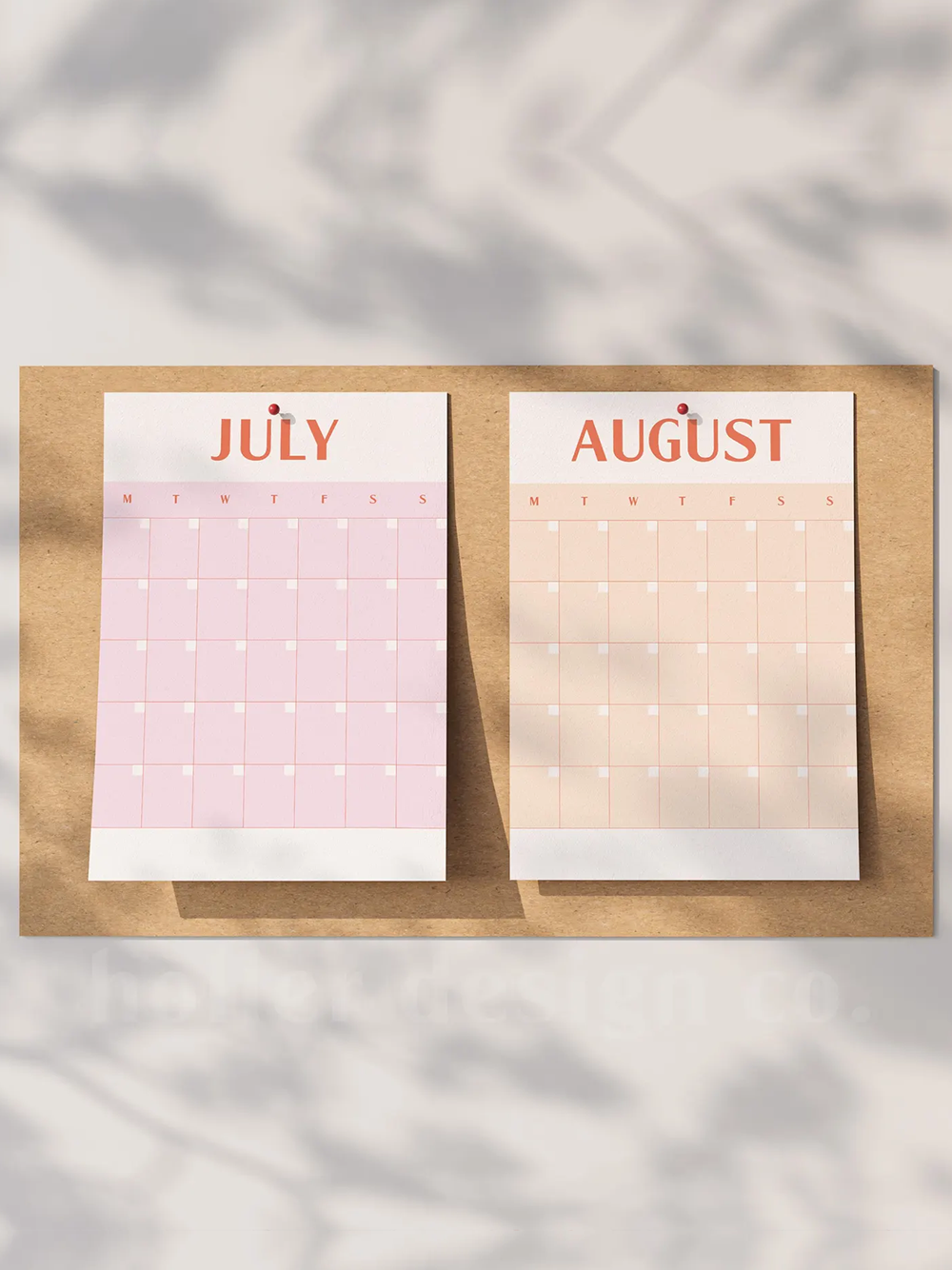 Retro Wall Calendar