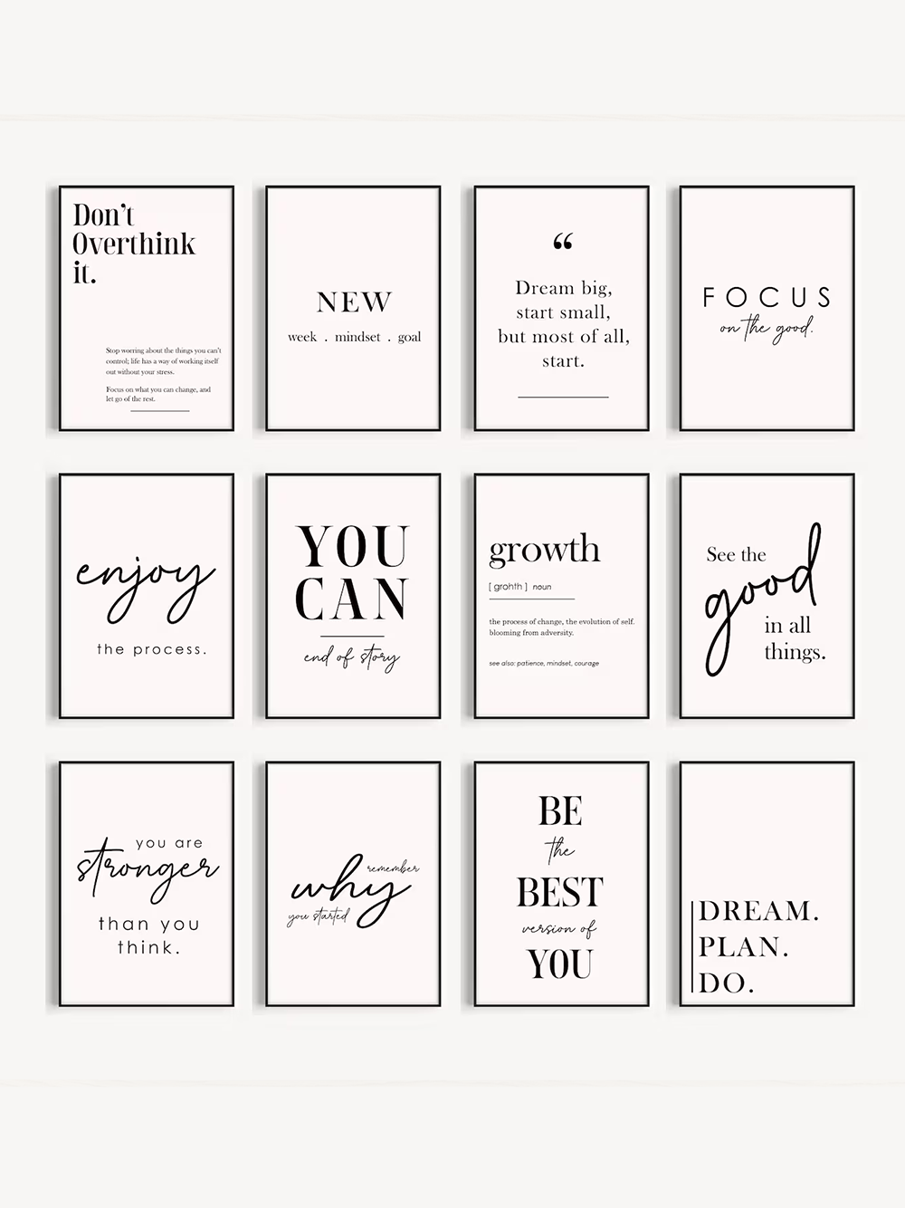 Wall Art Bundle Set of 12 Cards