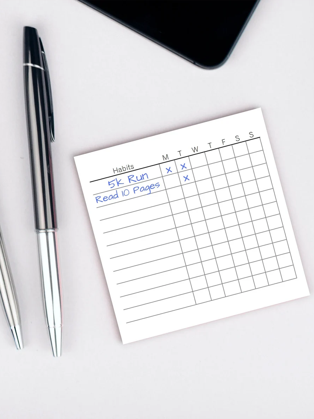 Mini Minimalist Habit Tracker Cards